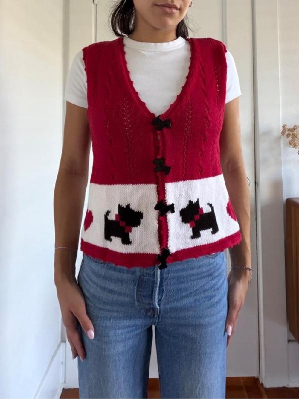Scottish terrier knit sweater vest🐾